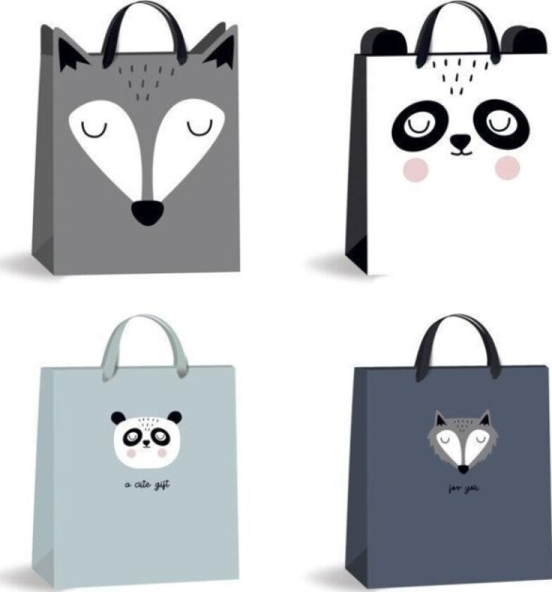 Interdruk Medium Gavepose Med Håndtak Bb Friends Mix