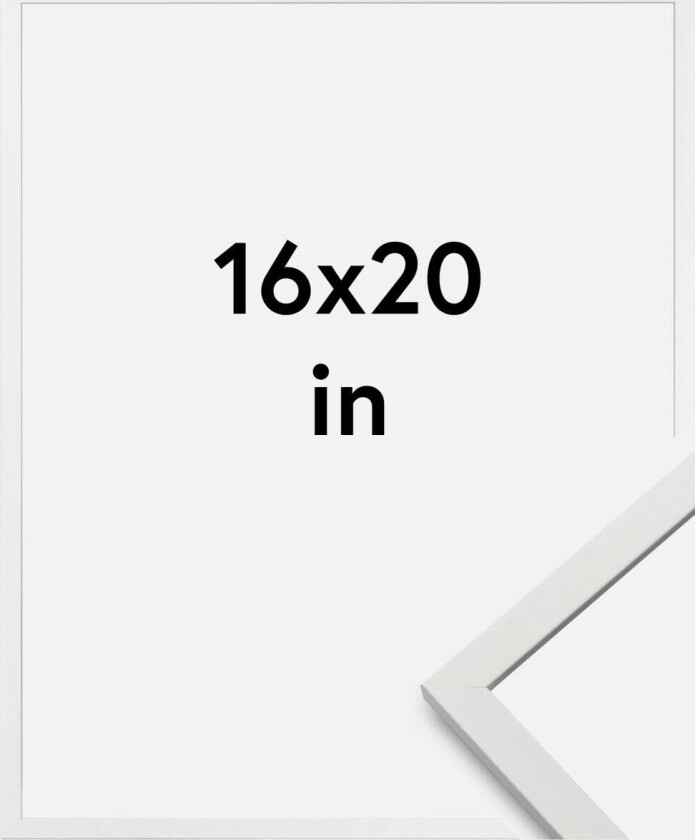 Ramme Edsbyn Akrylglass Hvit 16x20 Inches (40,64x50,8 Cm)
