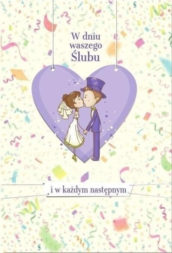 Bryllup Gratulasjonskort Stor Td23