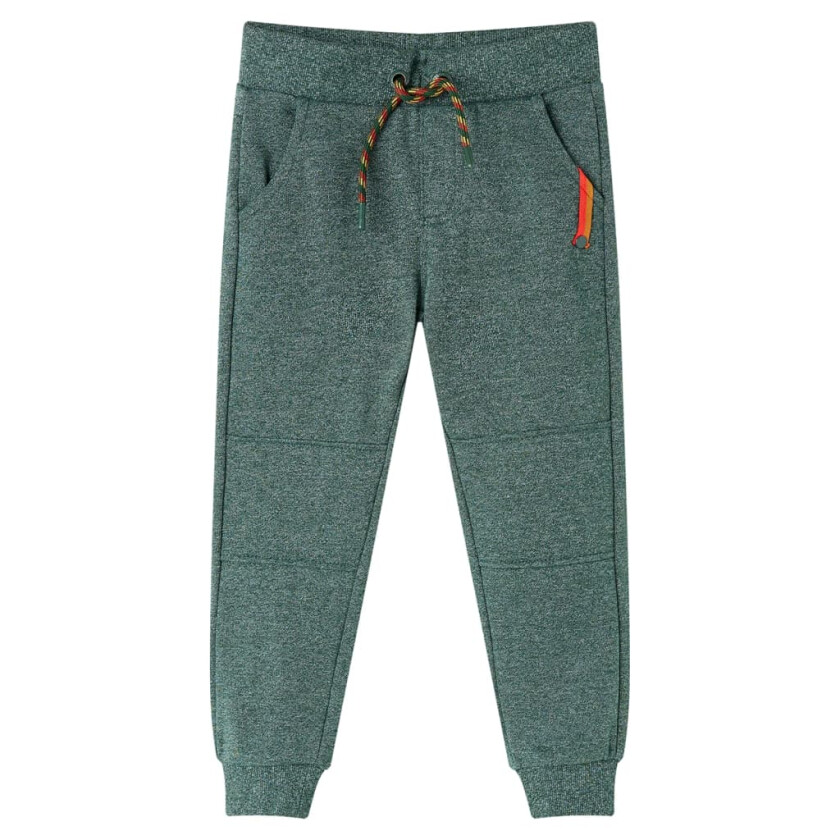 Joggebukser for barn mørkegrønn 104