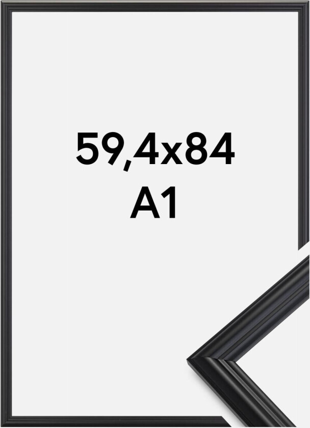 Ramme Siljan Akrylglass Svart 59,4x84 Cm (A1)