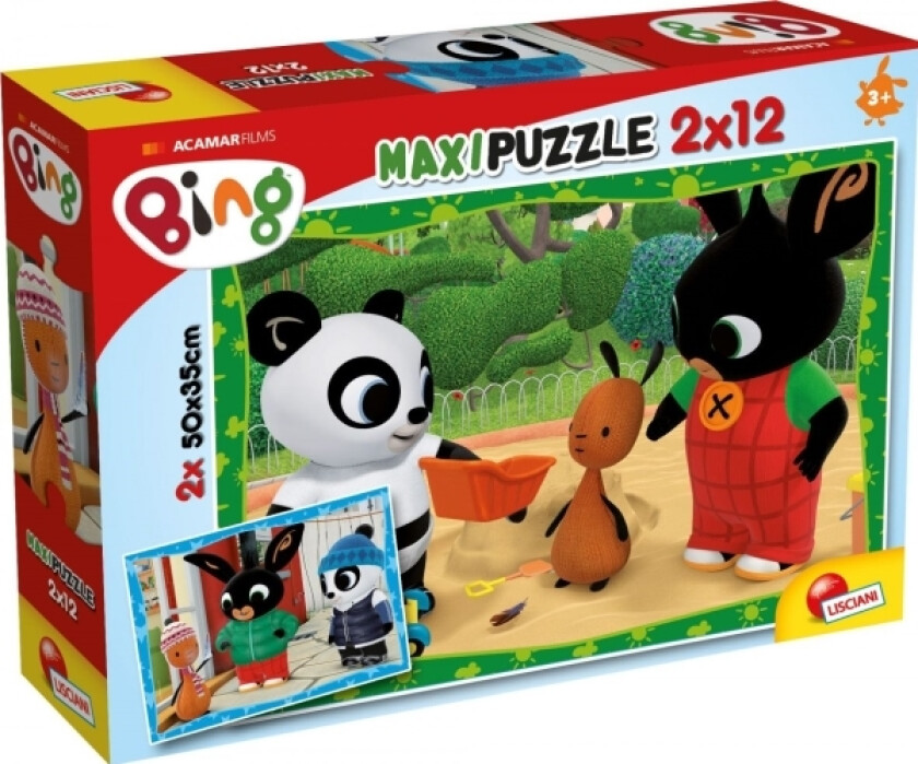 Puzzle Maxi 2X12 Brikker Bing Friends