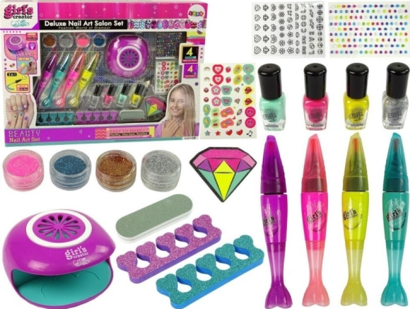 Large Nail Art Markers Glitter Sticker Lamp