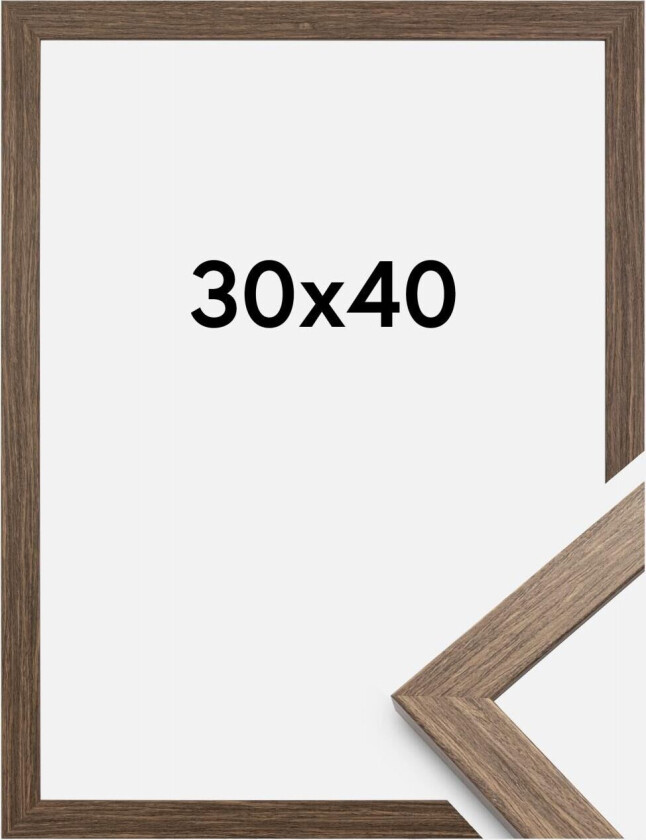 Ramme Stilren Akrylglass Cold Brown 30x40 Cm