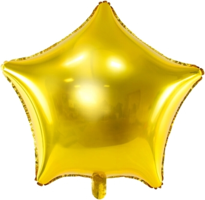 Partydeco Star, Toy Balloon, Gull, Star, 480 Mm, 50 Stykker