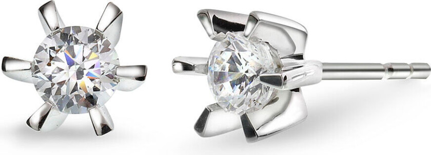 , Isabella enstens øredobber i 585 hvitt gull med diamant 0,40 ct WSI