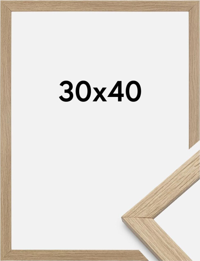 Bilde av Ramme Stilren Akrylglass Eik 30x40 Cm