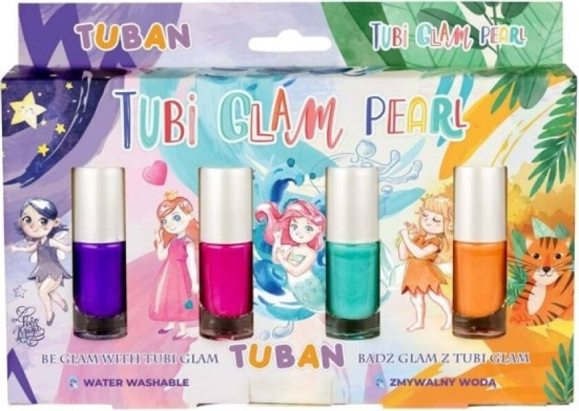 Tuban Tubi Glam Neglelakk 4 Stk - Perle