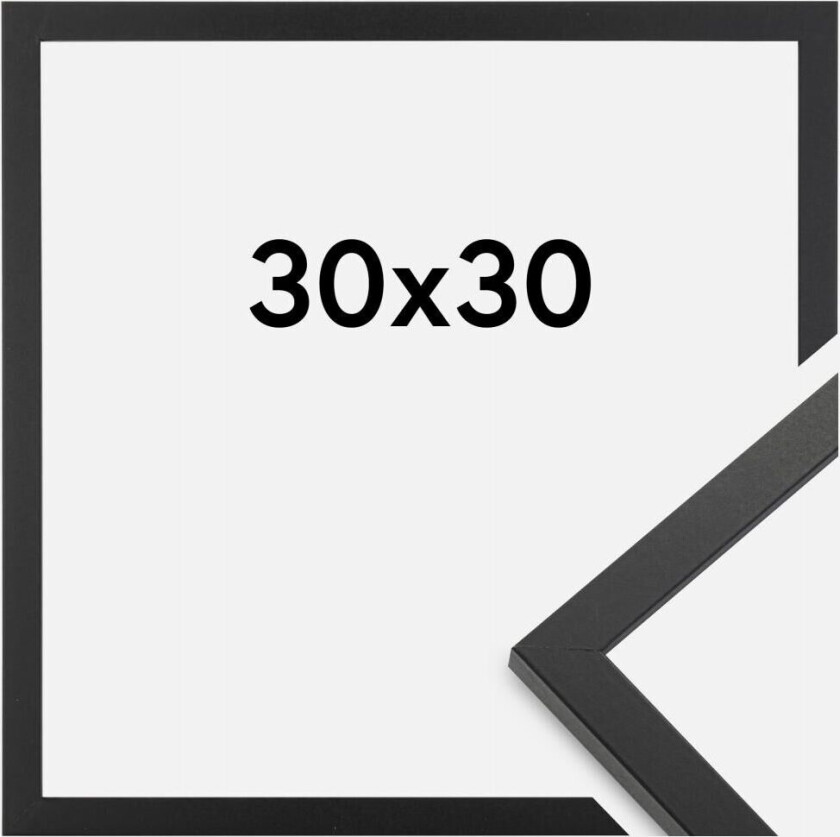 Ramme Trendy Akrylglass Svart 30x30 Cm