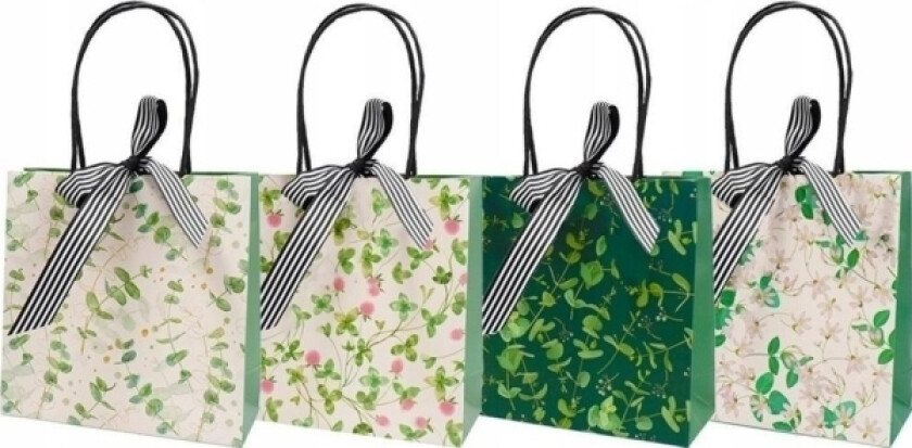 Gavepose 20X20cm Med Sløyfe, Bland