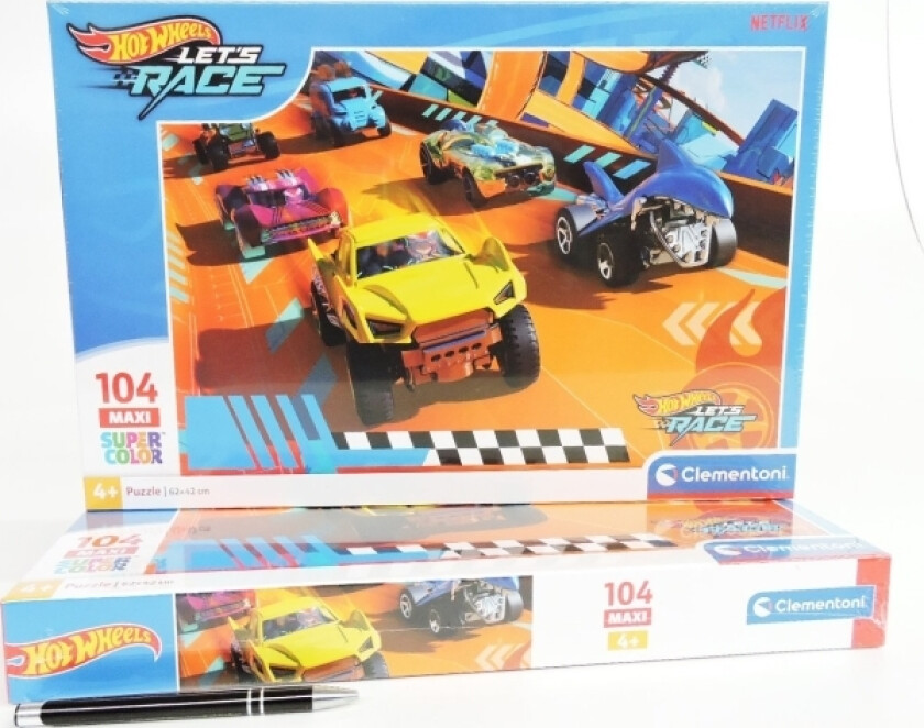 Puzzle 104El Maxi Supercolor Hot Wheels 25762