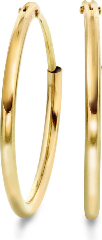 , Klassiske øreringer i 585 gult gull