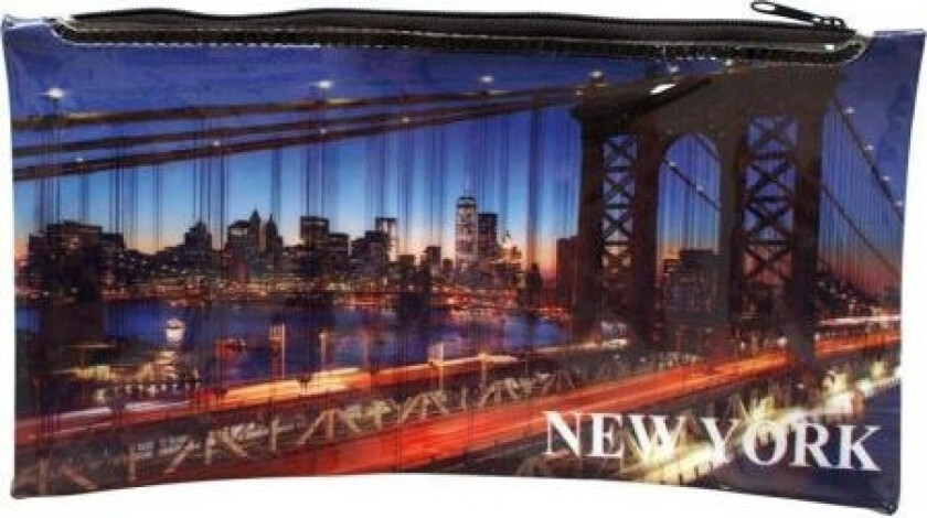 Panta Plast Pennal Med Trykk, Glidelås New York (231527)