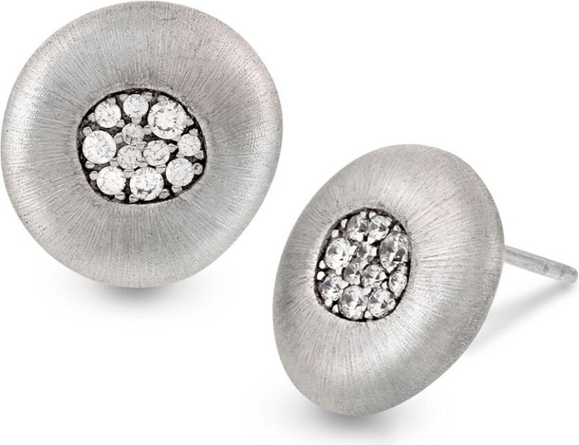 , Øredobber i sølv med zirkonia