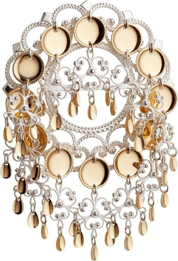 Sølje i 830 hvitt og forgylt sølv