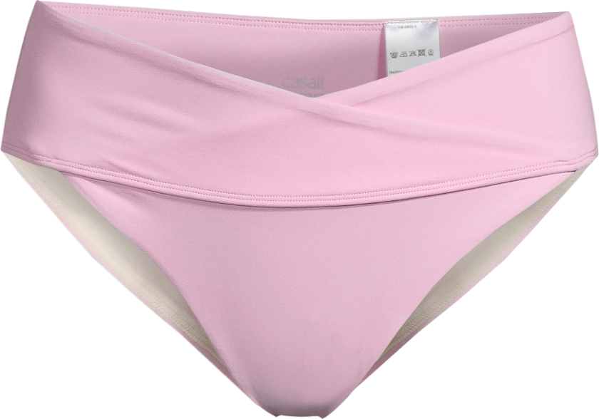 Women's High Waist Wrap Bikini Brief 40, Clear Pink