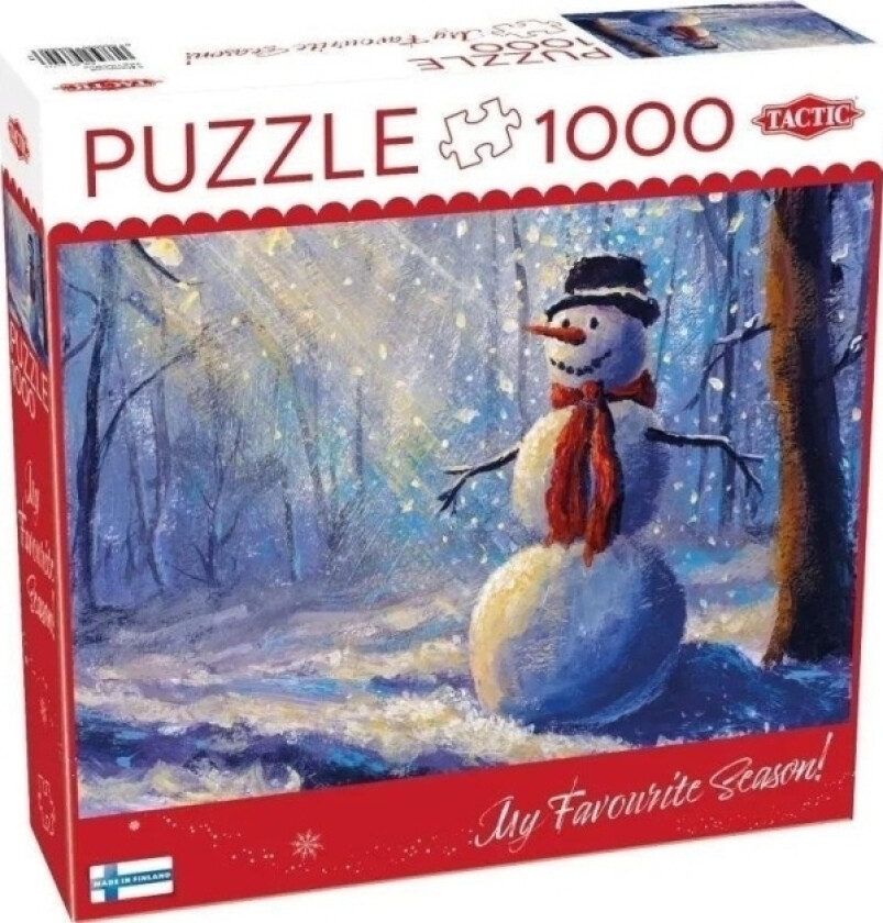 Puzzle 1000 Stk. - Glad Snømann