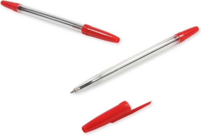 Kulepenn 007 Rød, Pakke Med 50 Stk