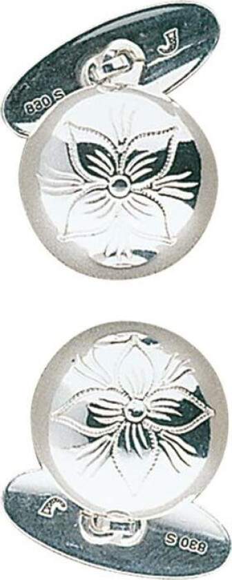 Mansjettknapper Rogaland i 830 hvitt sølv