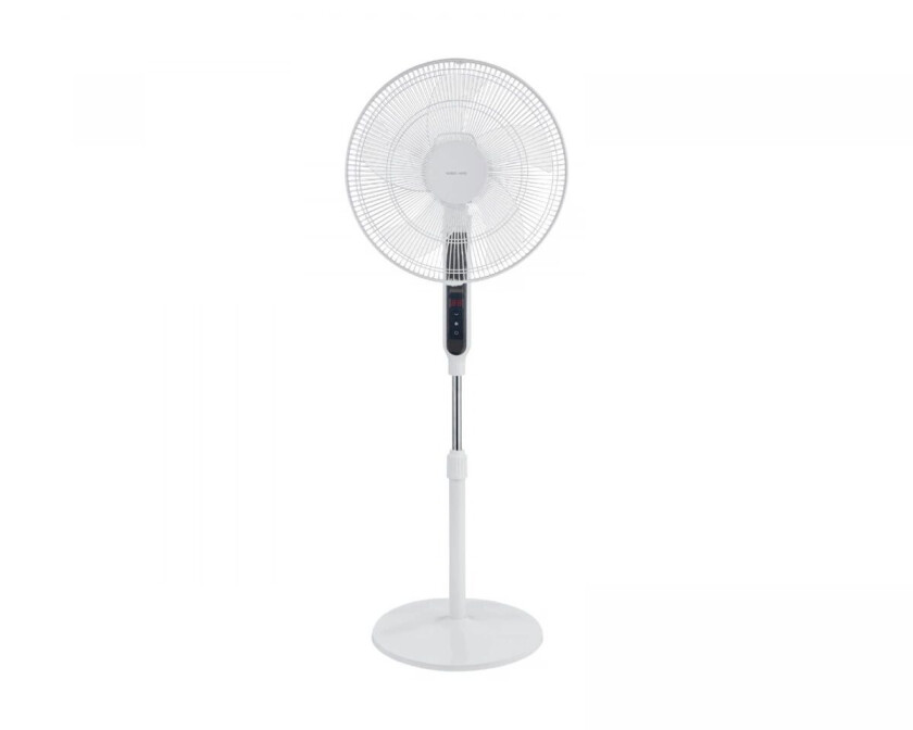 Gulvvifte 400mm - Lav Støy - Hvit