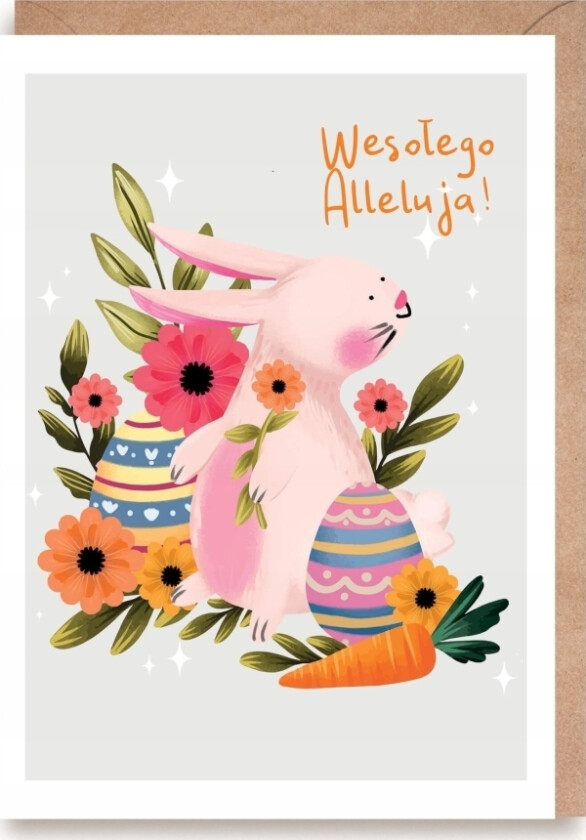 Gratulasjonskort Påskehare, Øko K166