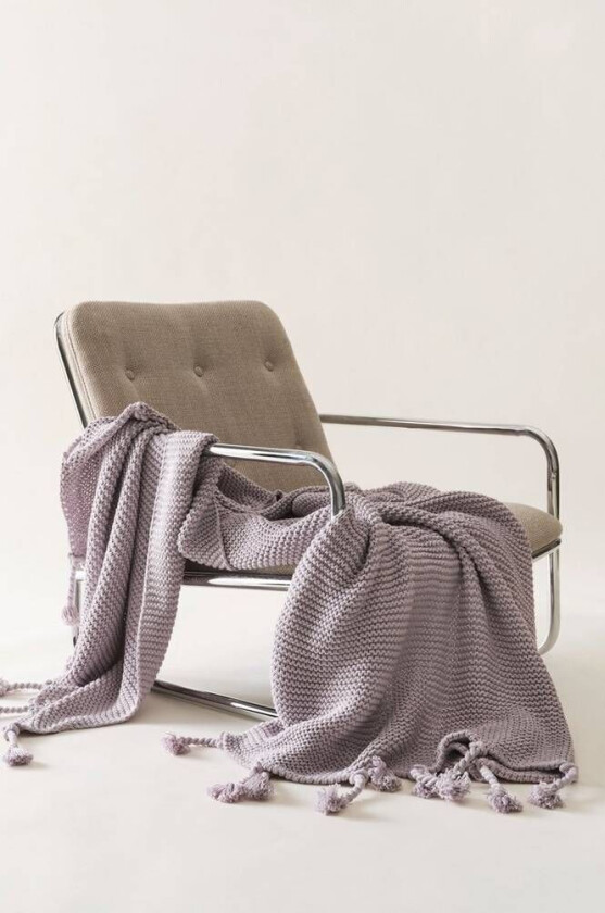 pledd - økologisk Lys lilla