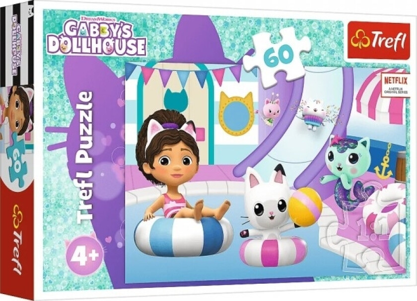 60Pcs Gabby At The Pool Gabby Dollhouse