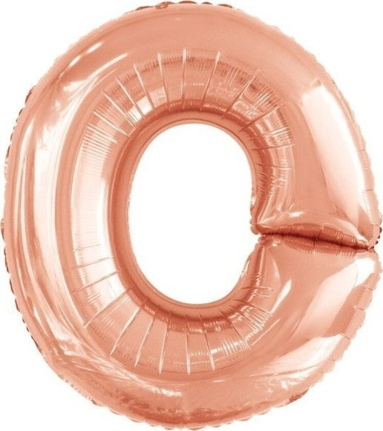 Amscan Letter O Folieballong, Rosa Gull, Stor, Helium