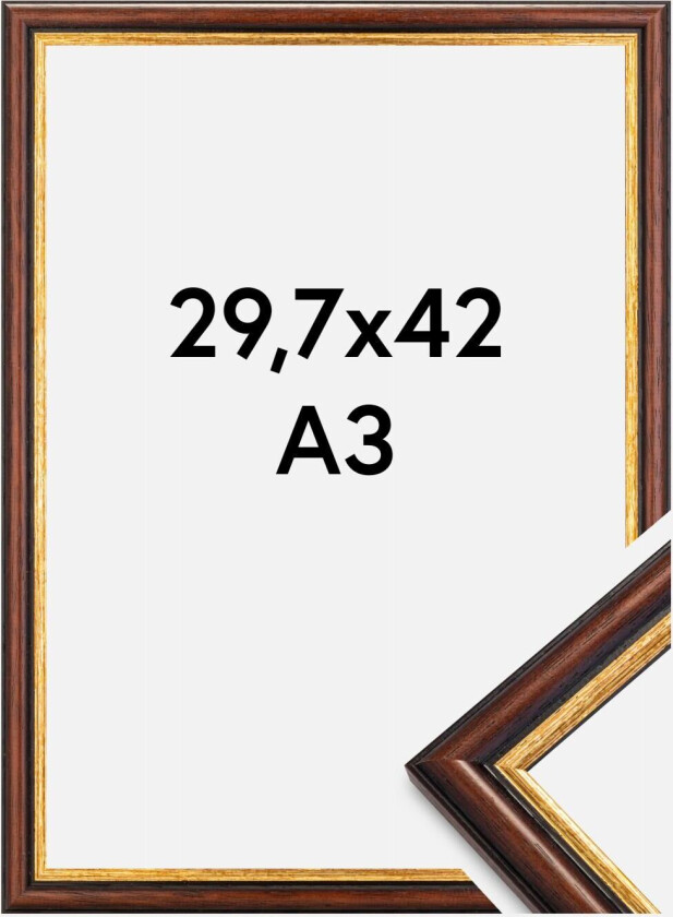 Ramme Siljan Akrylglass Brun 29,7x42 Cm (A3)