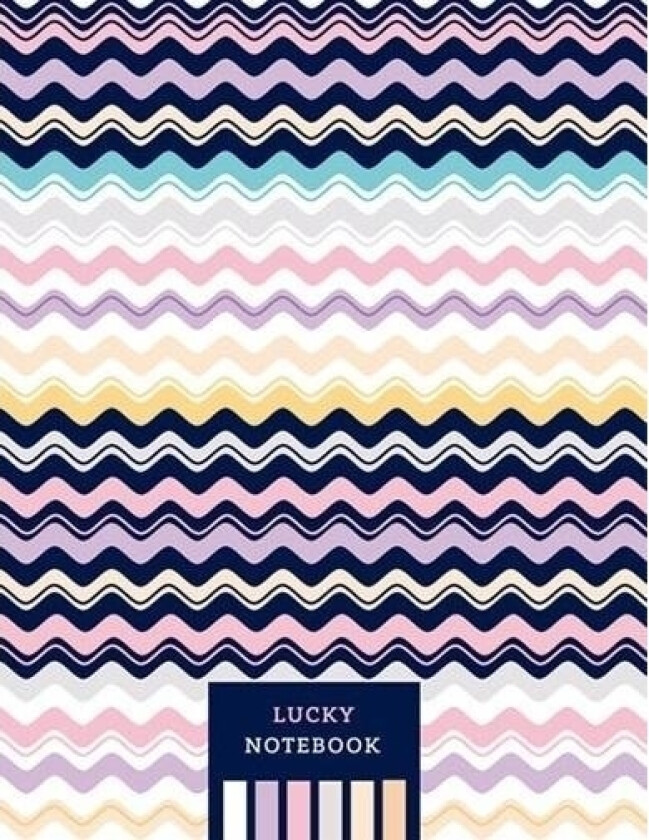 Fresh Dekorativ Notatbok 128X165/64K Rutete Waves Fresh