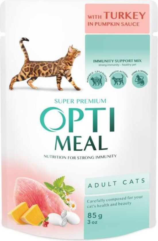Cat Adult Turkey in Pumpkin Sauce Våtfôr til katt 12 x 85g