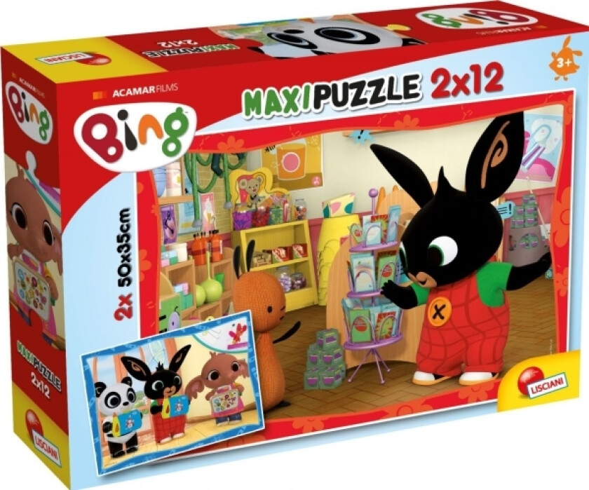 Puslespill Maxi 2X12el Bing Skole 81233 Liscia