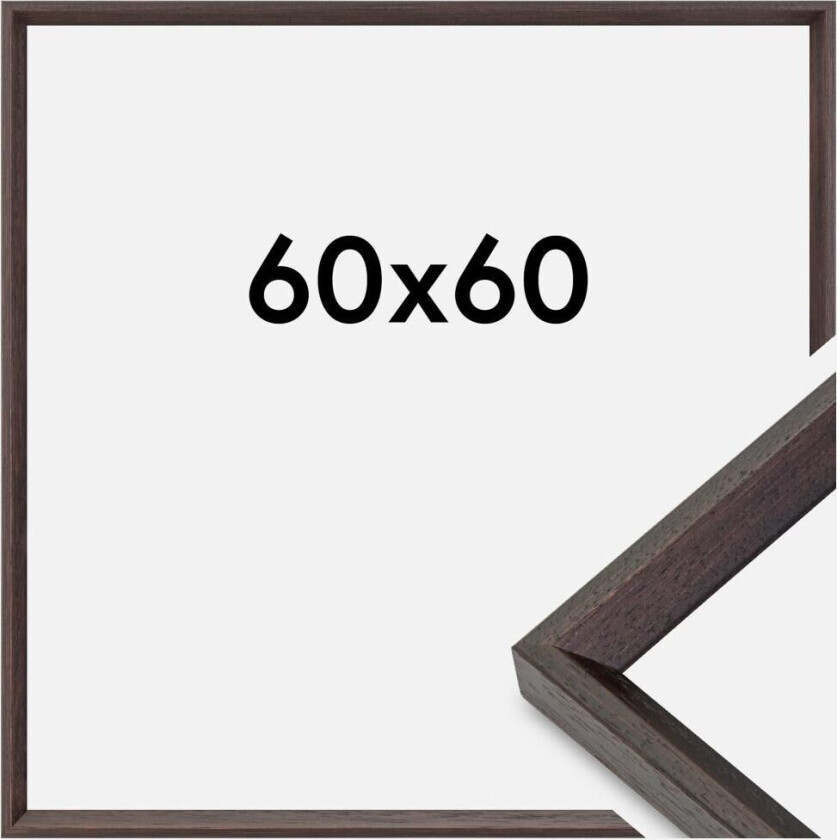 Ramme Globe Akrylglass Espresso 60x60 Cm