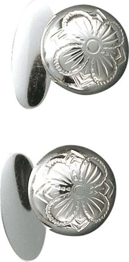 Mansjettknapper i 830 hvitt sølv