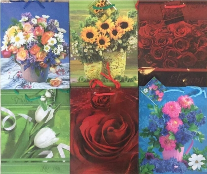 Dekorativ Laminert Gavepose Pl-2 Blomsterblanding