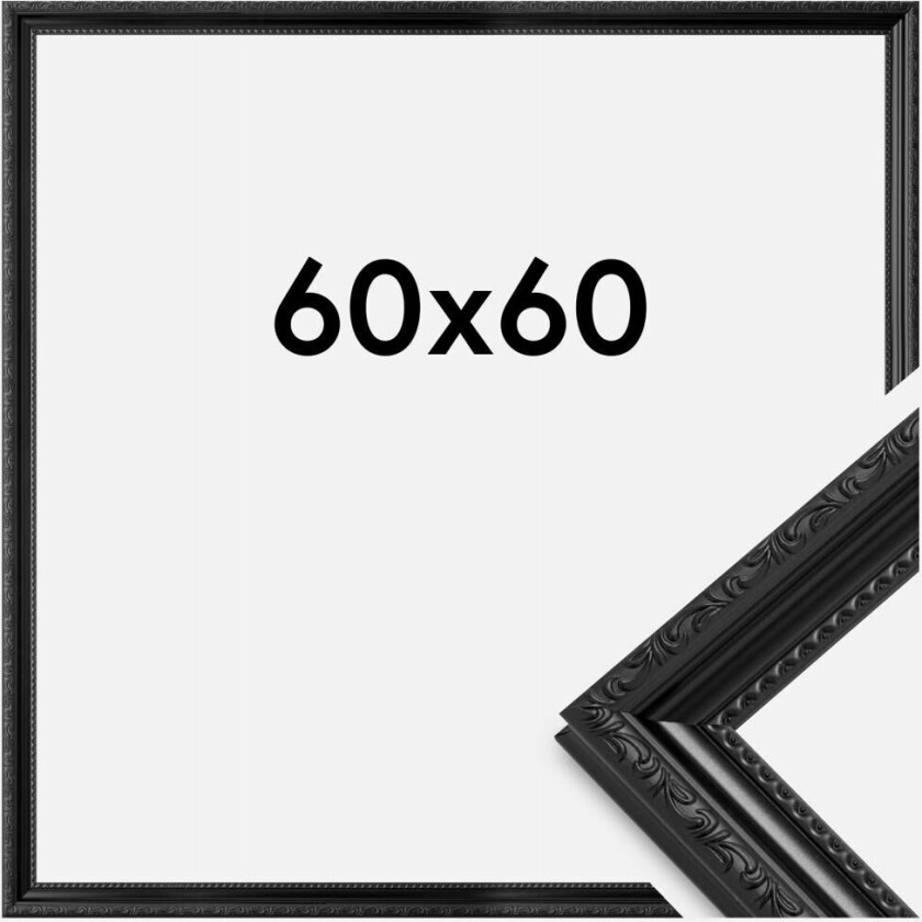 Ramme Abisko Akrylglass Svart 60x60 Cm