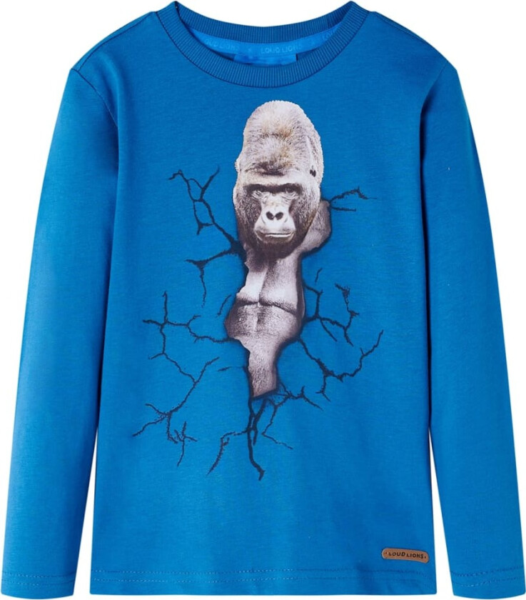 T-skjorte for barn med lange ermer bensin 104