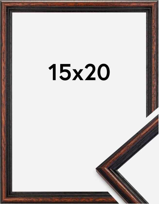 Ramme Horndal Akrylglass Valnøtt 15x20 Cm