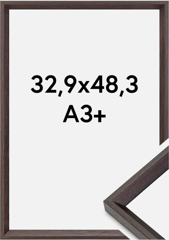 Ramme Globe Akrylglass Espresso 32,9x48,3 Cm (A3+)