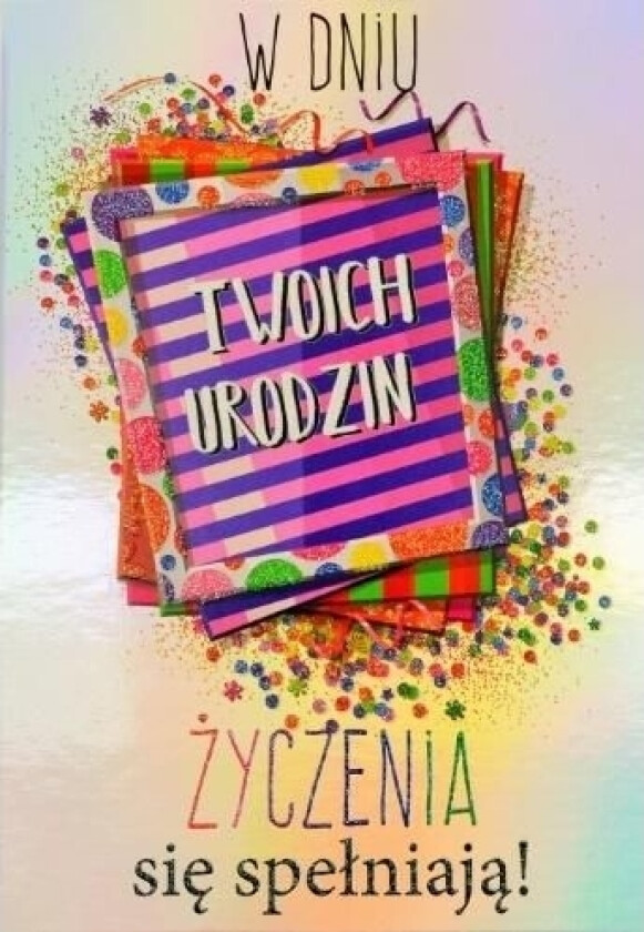 B6 Bursdagskort Sølv