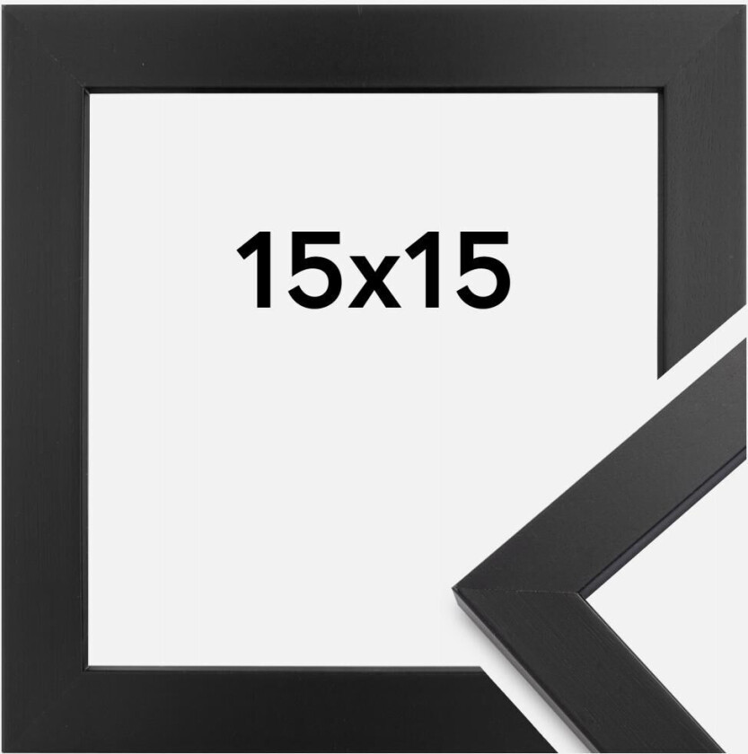 Ramme Black Wood Akrylglass 15x15 Cm