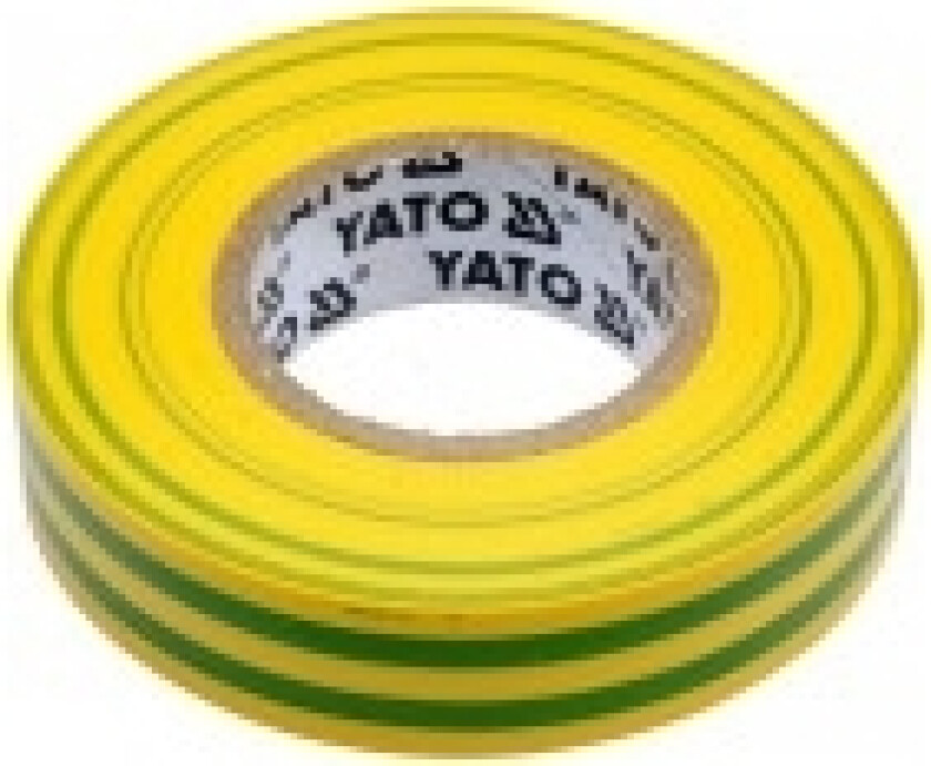 Bilde av Yato Electrical Insulating Tape 15X0,13Mm 20M Pvc, Insulation-Max 40Kv Yellow-Green - Yt-81593