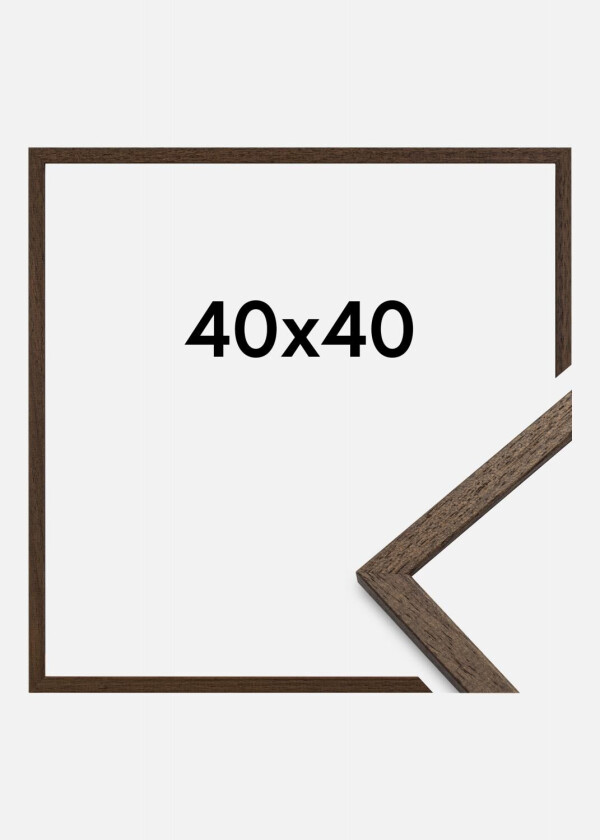 Ramme Edsbyn Akrylglass Valnøtt 40x40 Cm