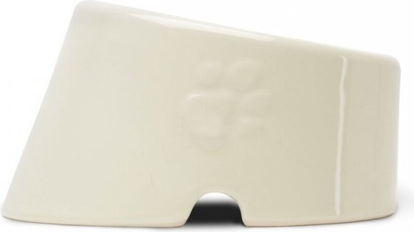 Icon Slanted Matskål Keramikk 18 cm (Gräddvit)