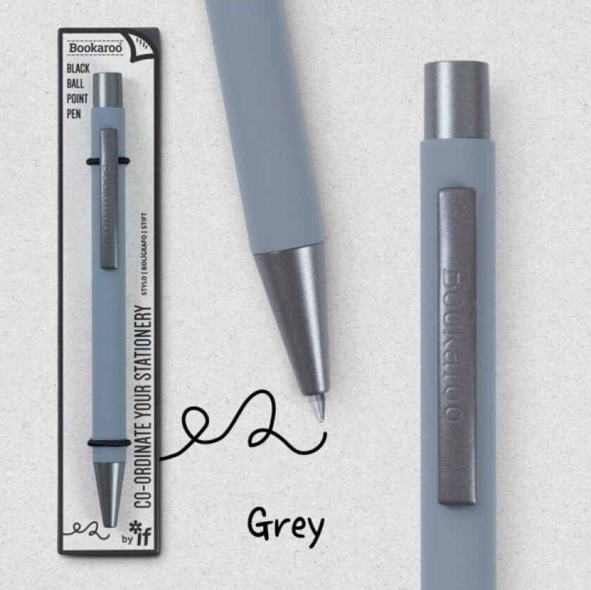 If Bookaroo Grå Kulepenn