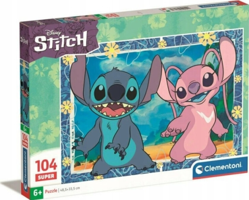 Cle Puzzle 104 Superkolor Disney Stitch3 27573