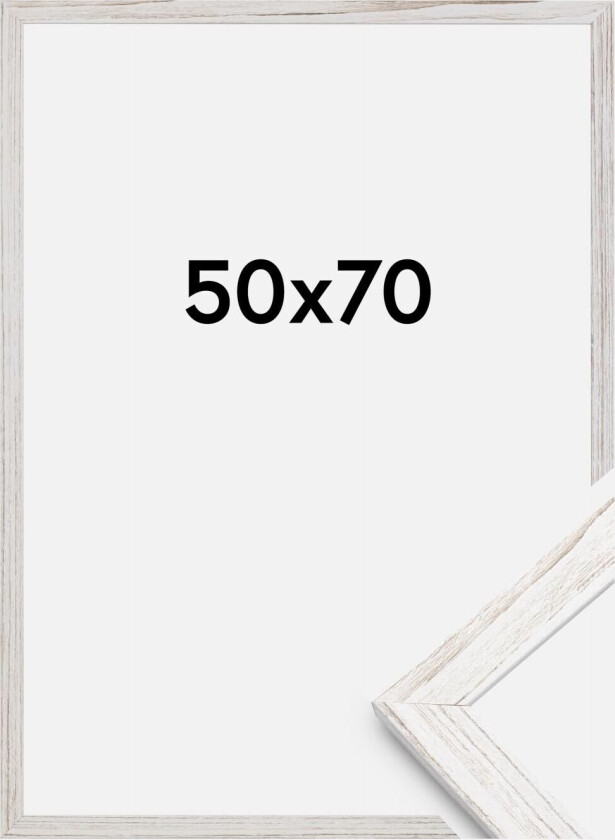 Ramme Stilren Akrylglass Vintage White 50x70 Cm