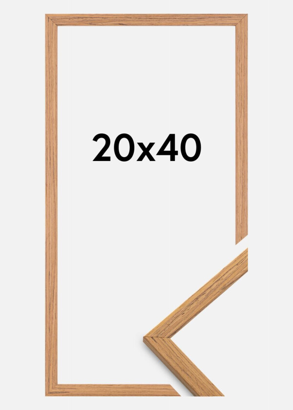 Ramme Edsbyn Akrylglass Teak 20x40 Cm