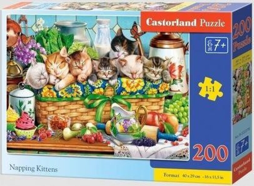 Castorland Puzzle 200 Napping Kittens Castor