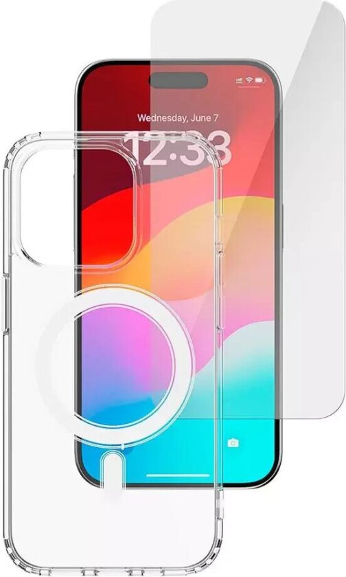 4smarts iPhone 15 Pro Max 4smarts 360° Premium Protection Set (MagSafe Deksel + Skjernbeskyttelse)